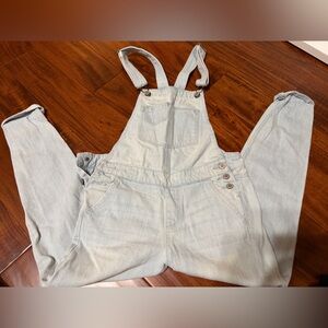 Hollister Light Blue Denim Overalls